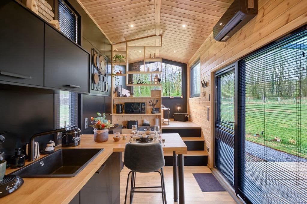 Tiny Black & Wood